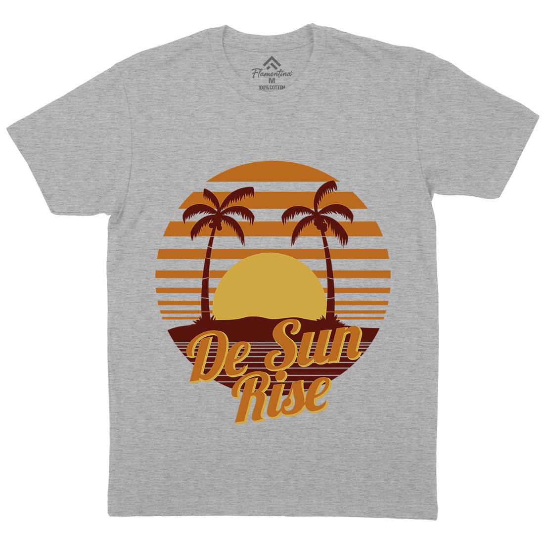 Sun Rise Mens Crew Neck T-Shirt Holiday D752