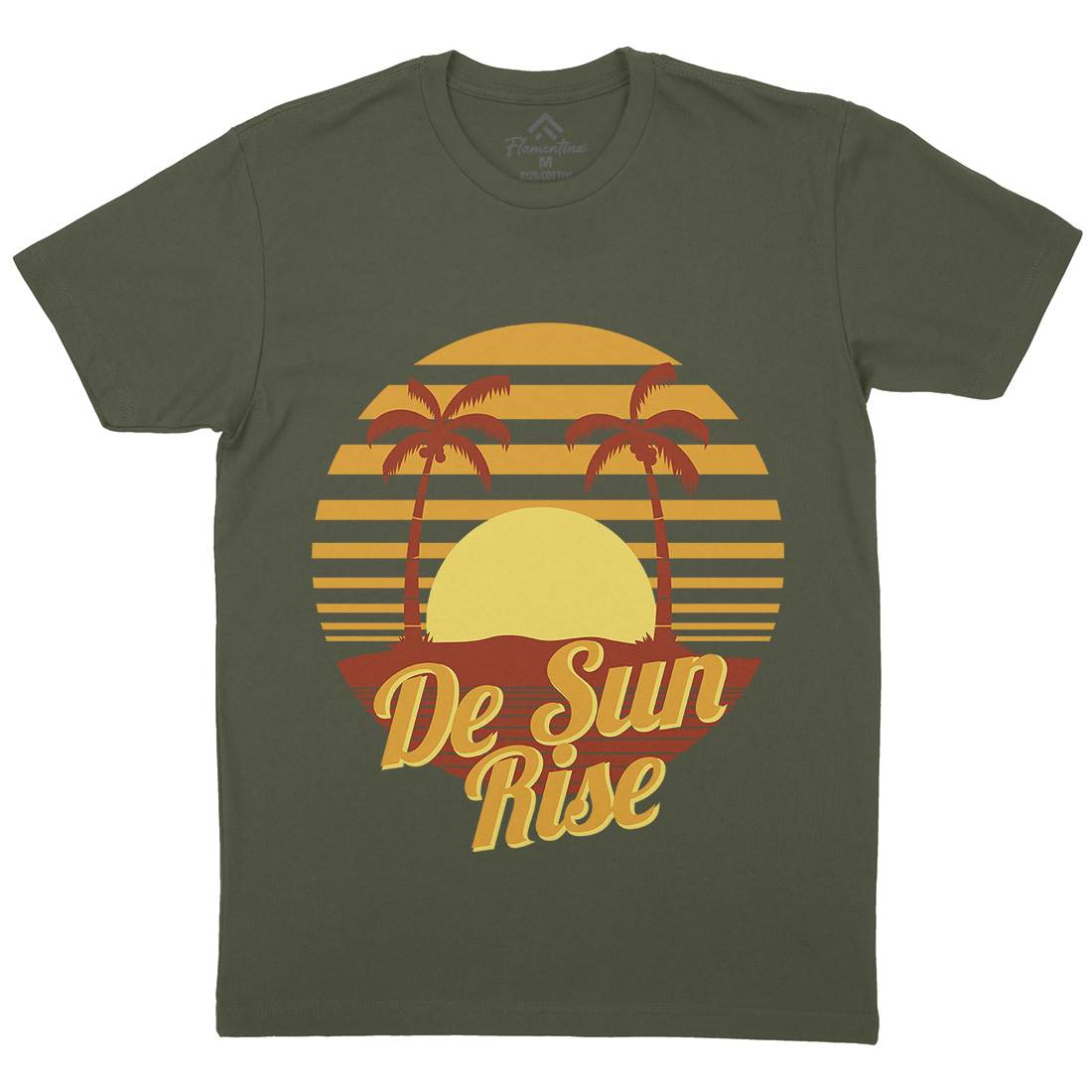 Sun Rise Mens Crew Neck T-Shirt Holiday D752