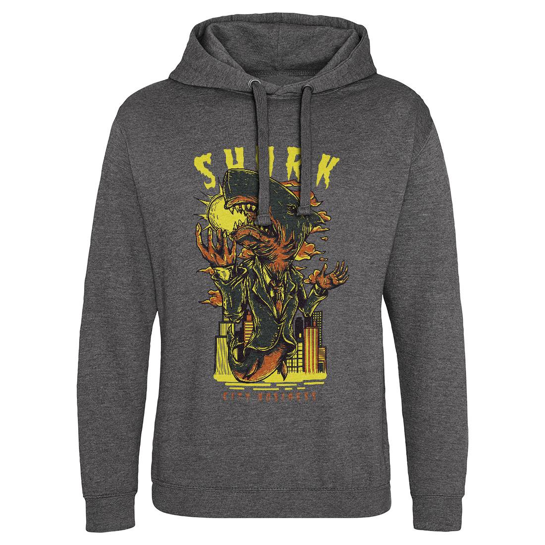 Shark City Mens Hoodie Without Pocket Horror D813
