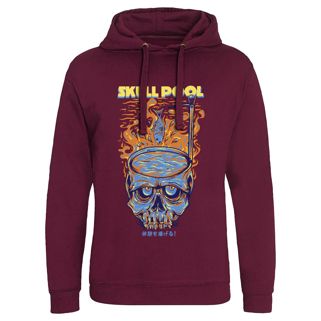 Skull Pool Mens Hoodie Without Pocket Horror D817