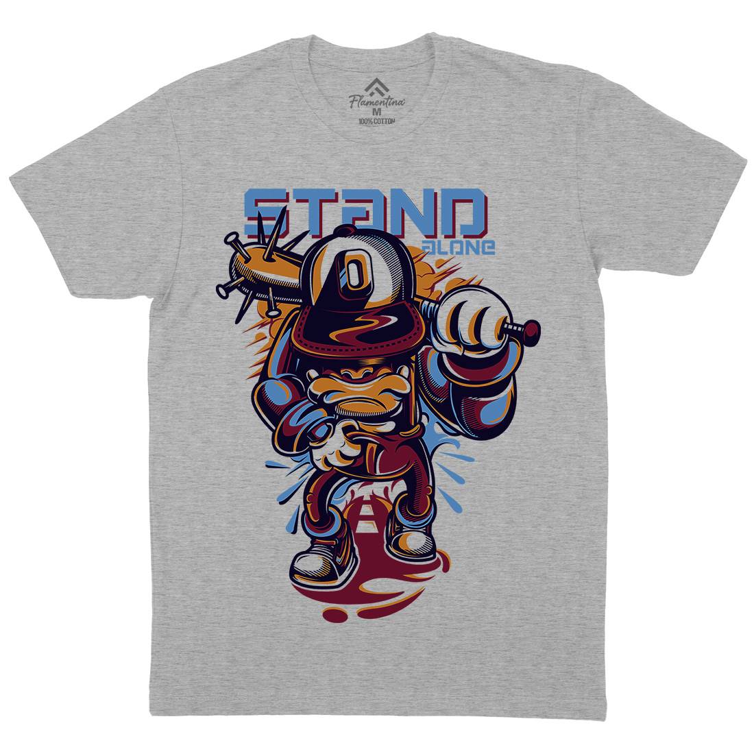 Stand Alone Mens Crew Neck T-Shirt Graffiti D834