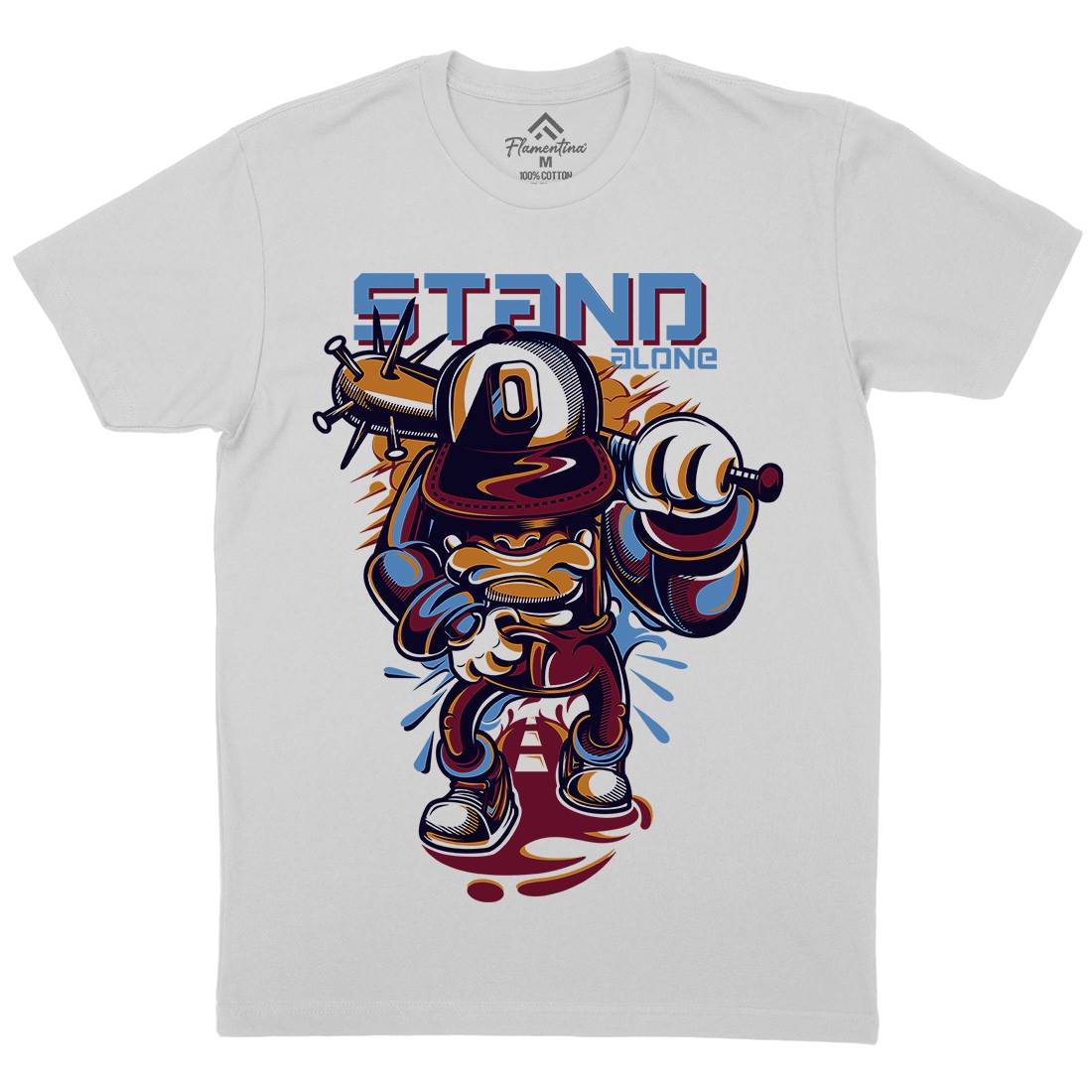 Stand Alone Mens Crew Neck T-Shirt Graffiti D834