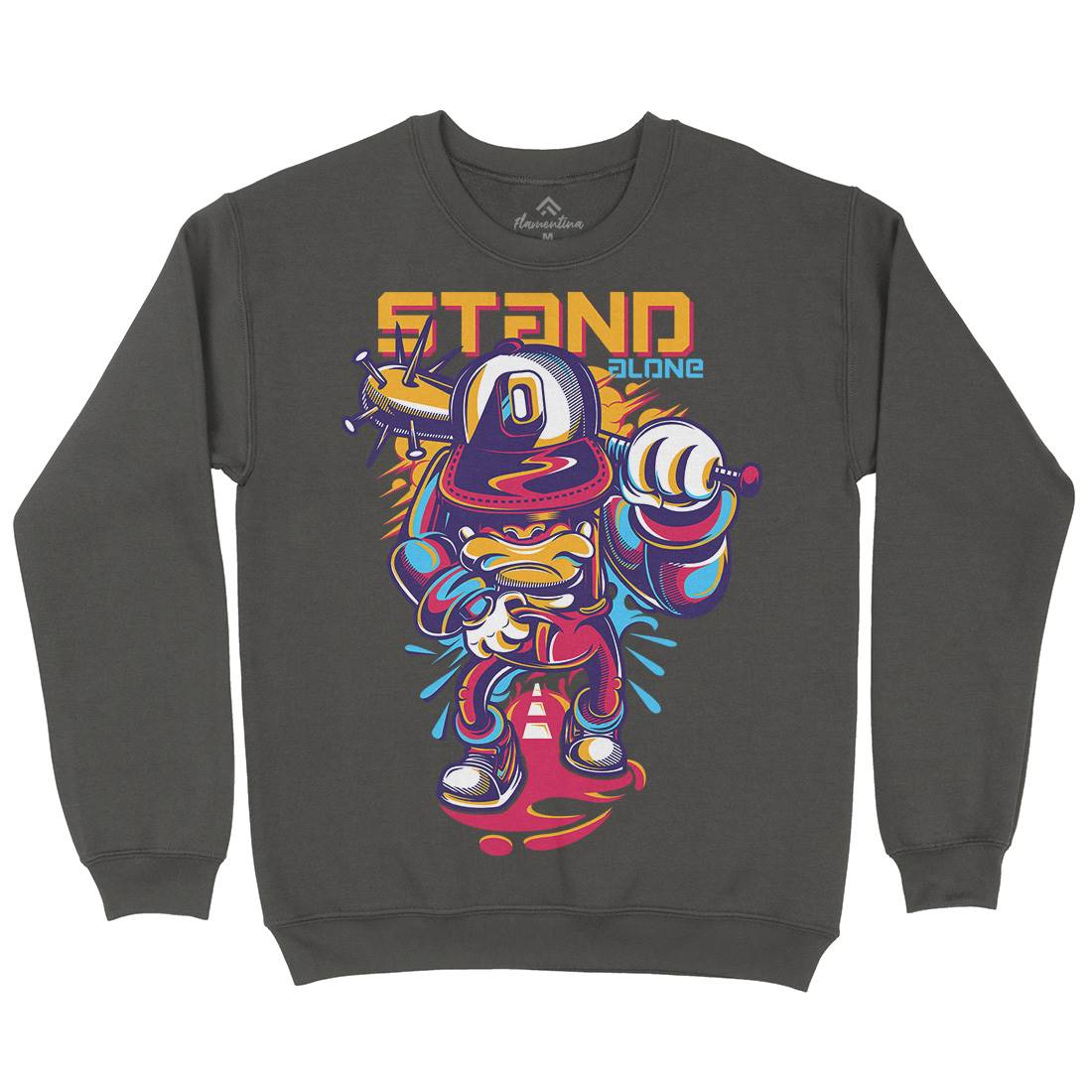 Stand Alone Kids Crew Neck Sweatshirt Graffiti D834