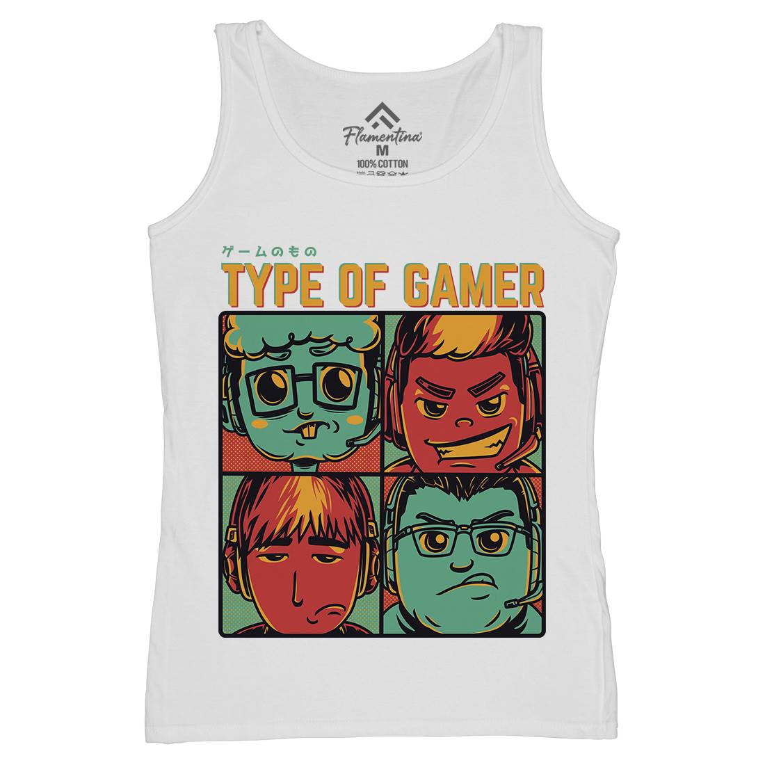 Type Of Gamer Womens Organic Tank Top Vest Geek D869