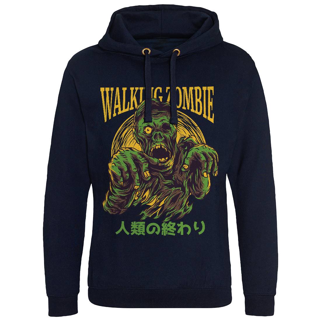 Walking Zombie Mens Hoodie Without Pocket Horror D876