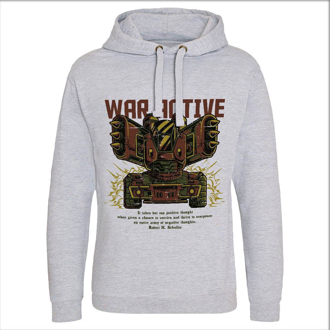War Active Mens Hoodie Without Pocket Army D877