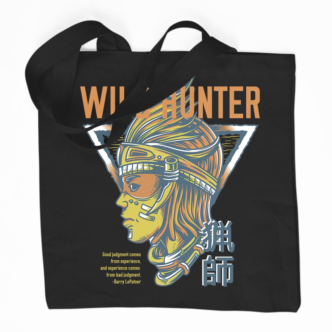 Wild Hunter Organic Premium Cotton Tote Bag Warriors D881