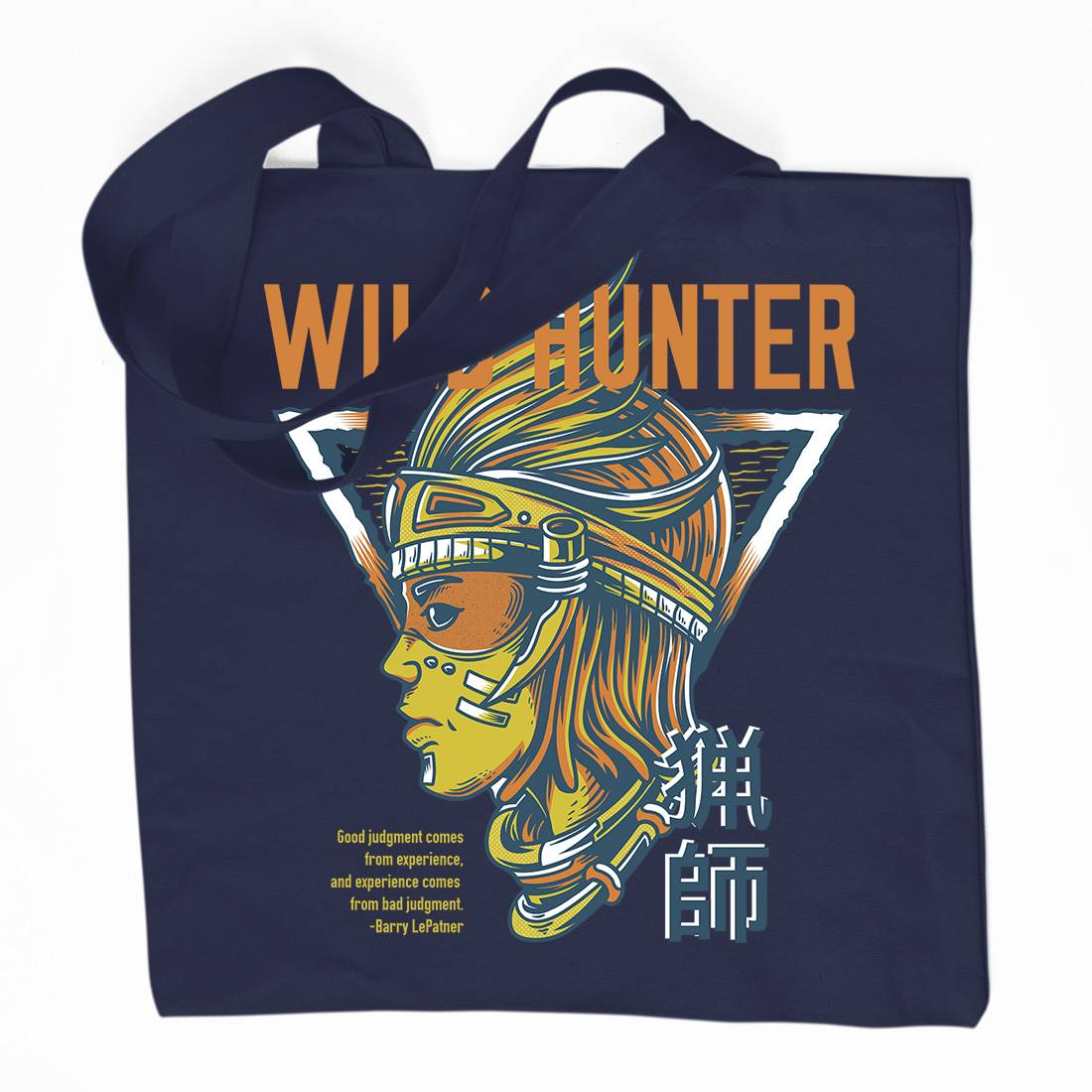 Wild Hunter Organic Premium Cotton Tote Bag Warriors D881