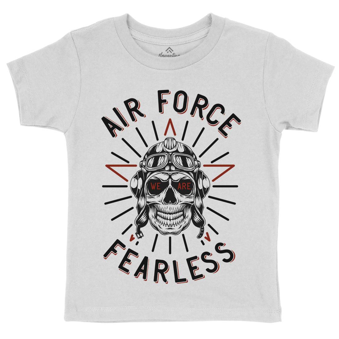 Air Force Fearless Kids Organic Crew Neck T-Shirt Army D900