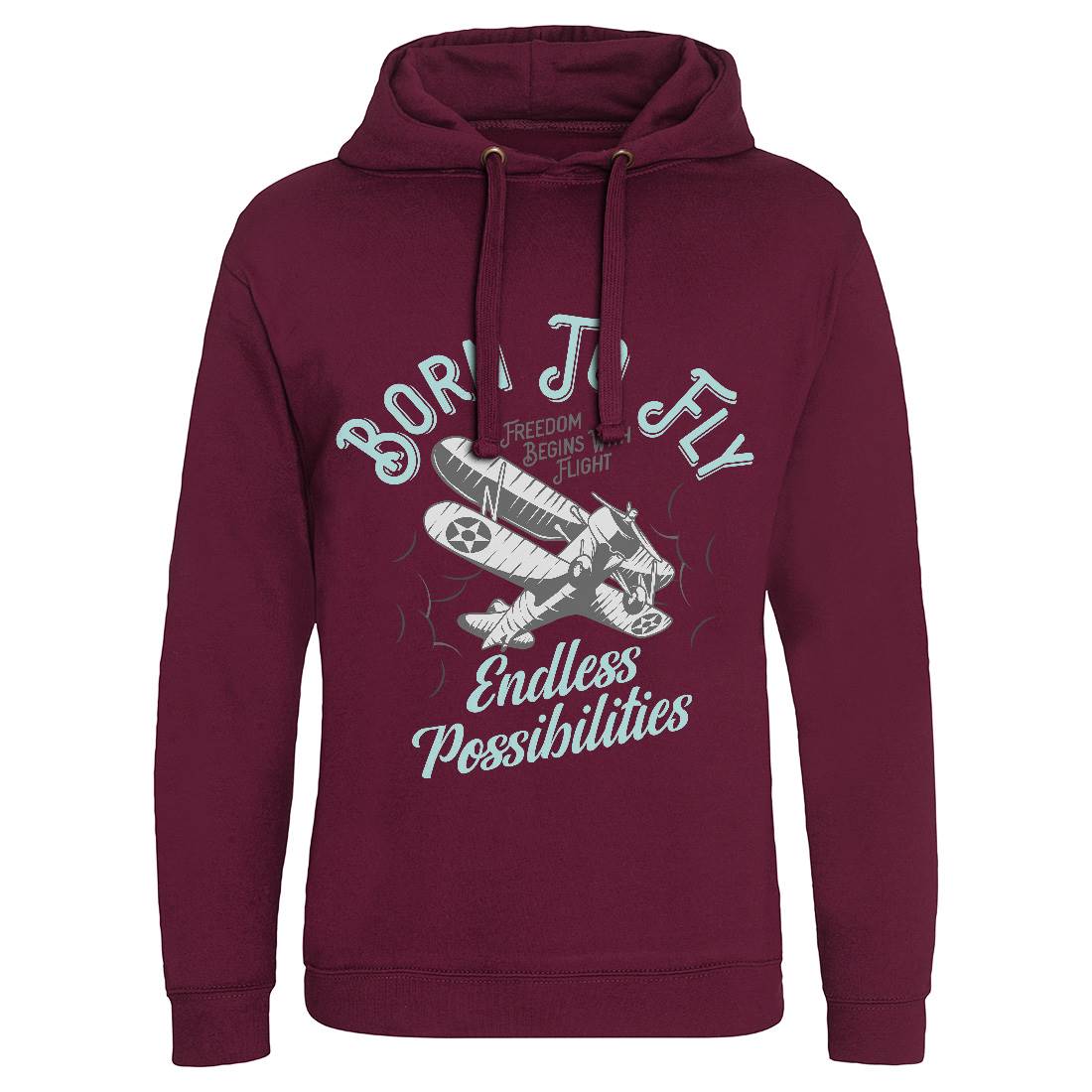 Born To Fly Mens Hoodie Without Pocket Vehicles D913