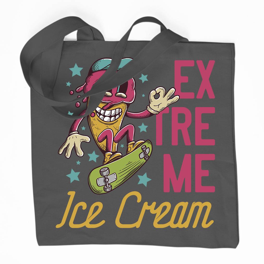 Extreme Ice Cream Organic Premium Cotton Tote Bag Food D932