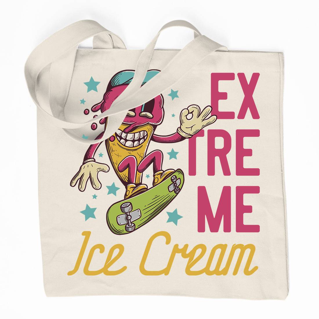 Extreme Ice Cream Organic Premium Cotton Tote Bag Food D932