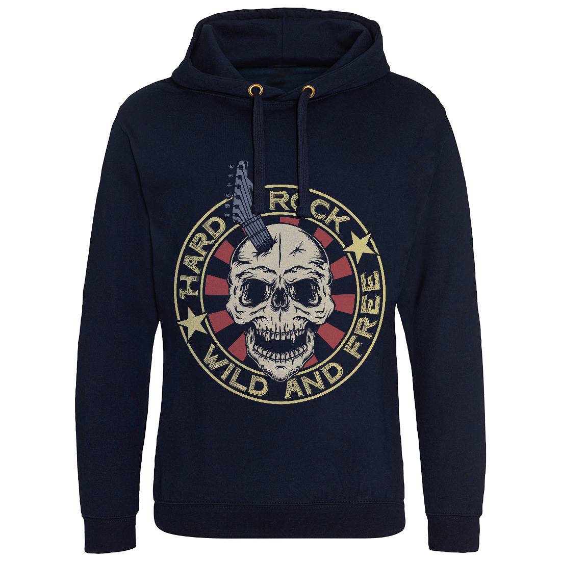 Hard Rock Mens Hoodie Without Pocket Music D941