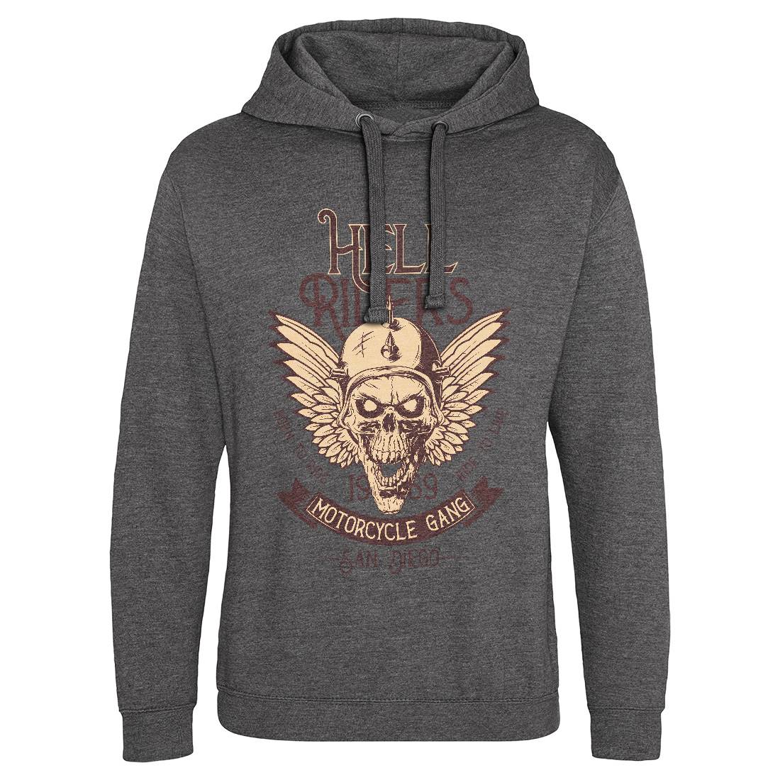 Hell Rider Mens Hoodie Without Pocket Motorcycles D944
