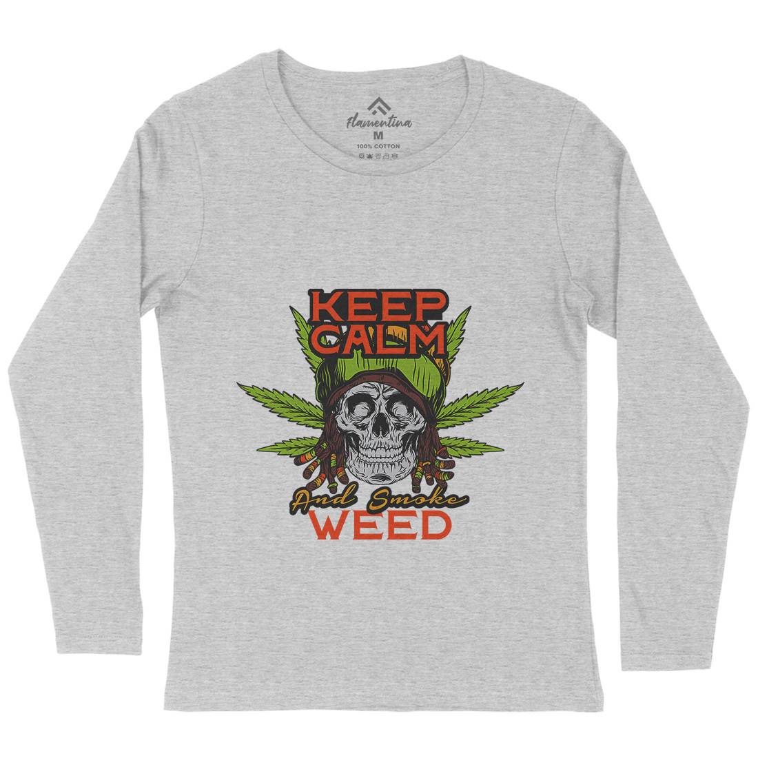 Keep Calm Womens Long Sleeve T-Shirt Drugs D951