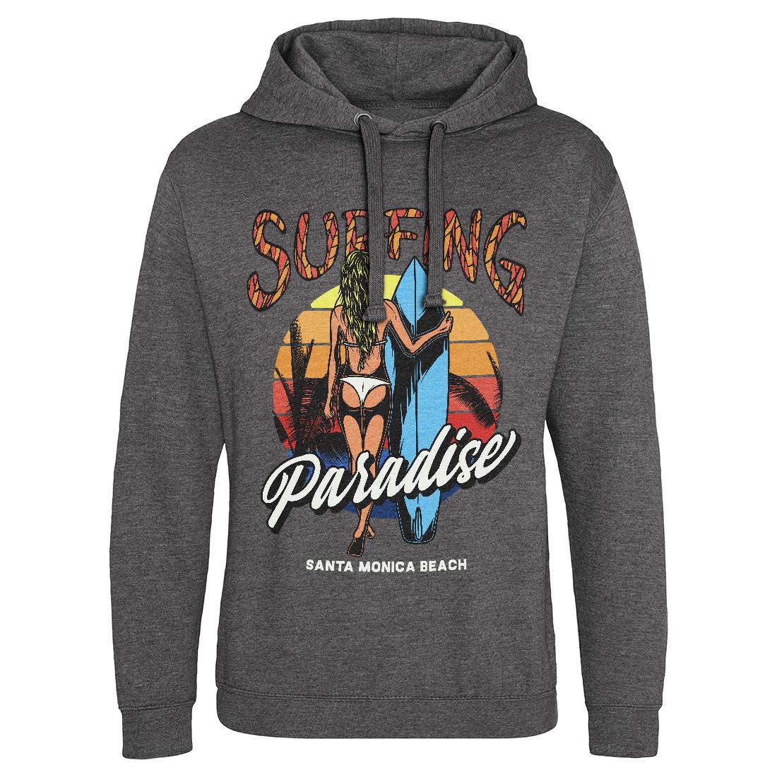 Surfing Paradise Santa Monica Mens Hoodie Without Pocket Surf D991