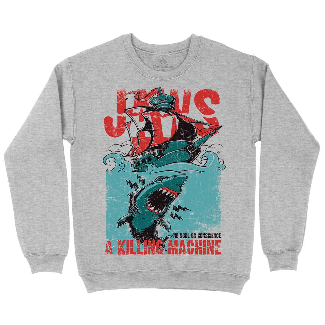 Jaws Kids Crew Neck Sweatshirt Horror A000