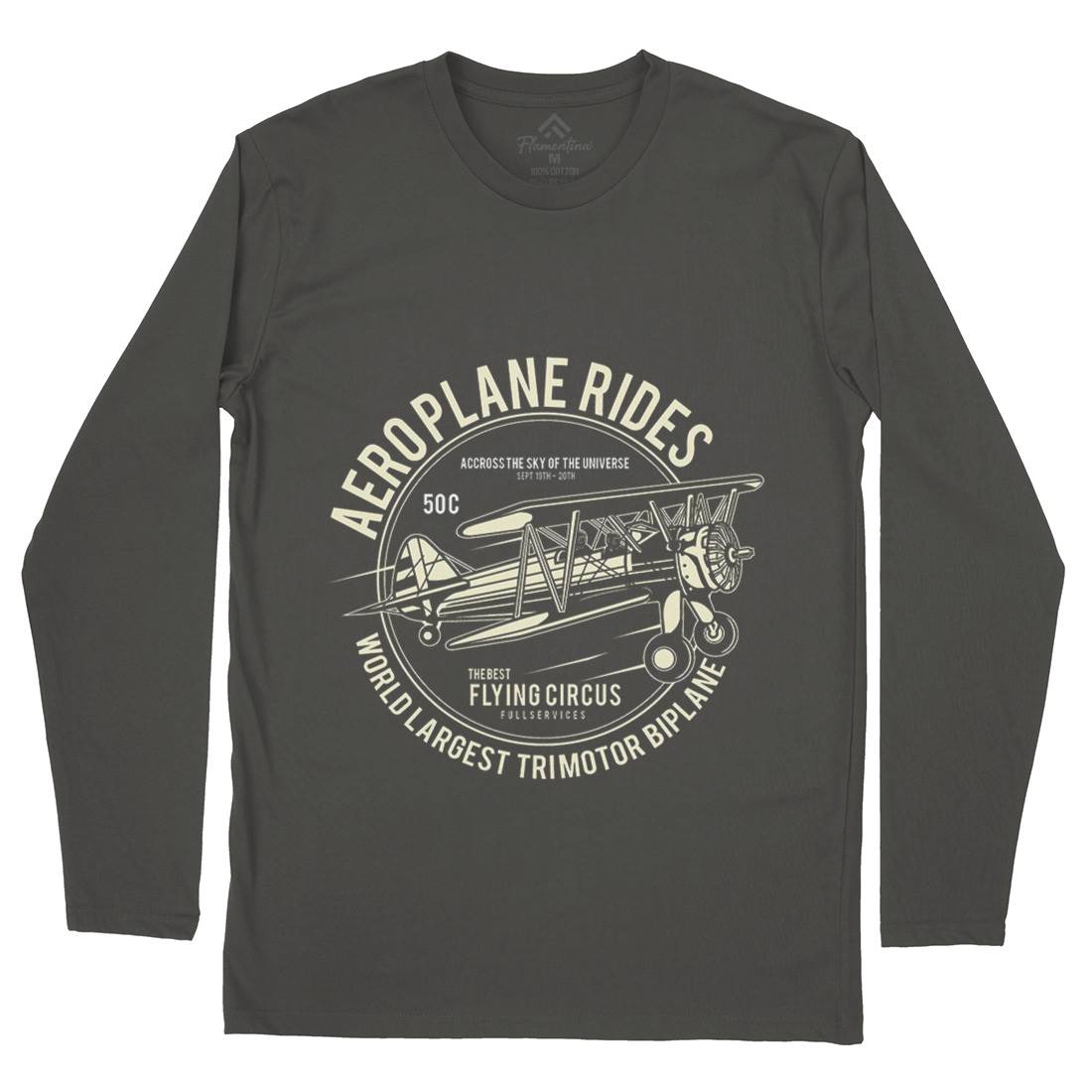 Aeroplane Mens Long Sleeve T-Shirt Vehicles A002