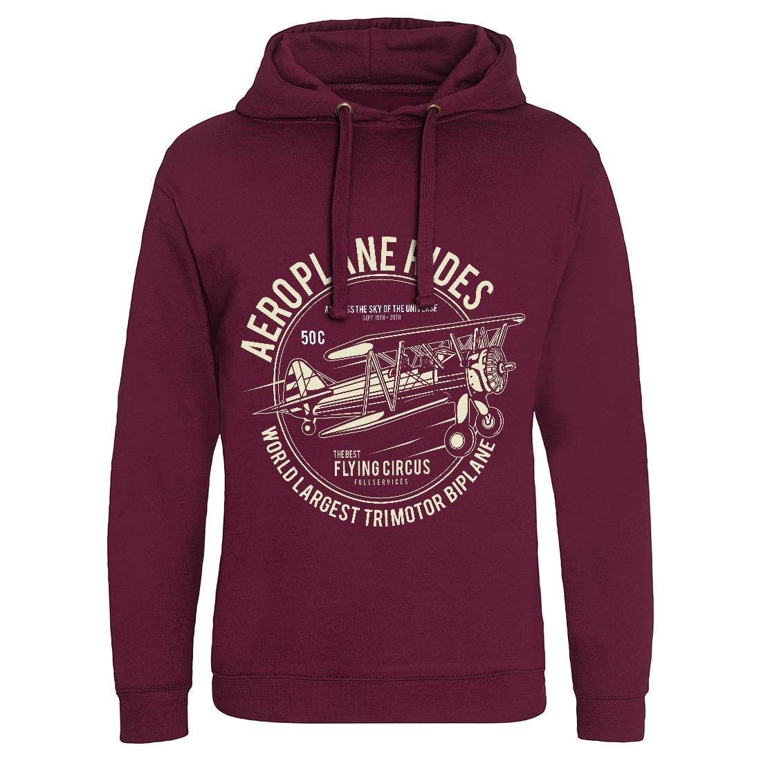 Aeroplane Mens Hoodie Without Pocket Vehicles A002