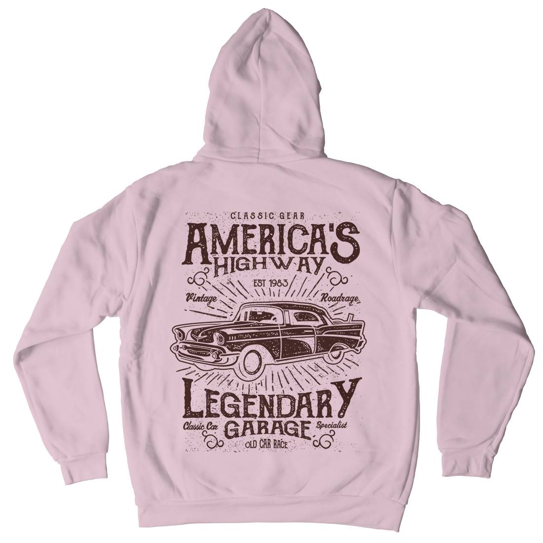 America&#39;s Highway Kids Crew Neck Hoodie American A004