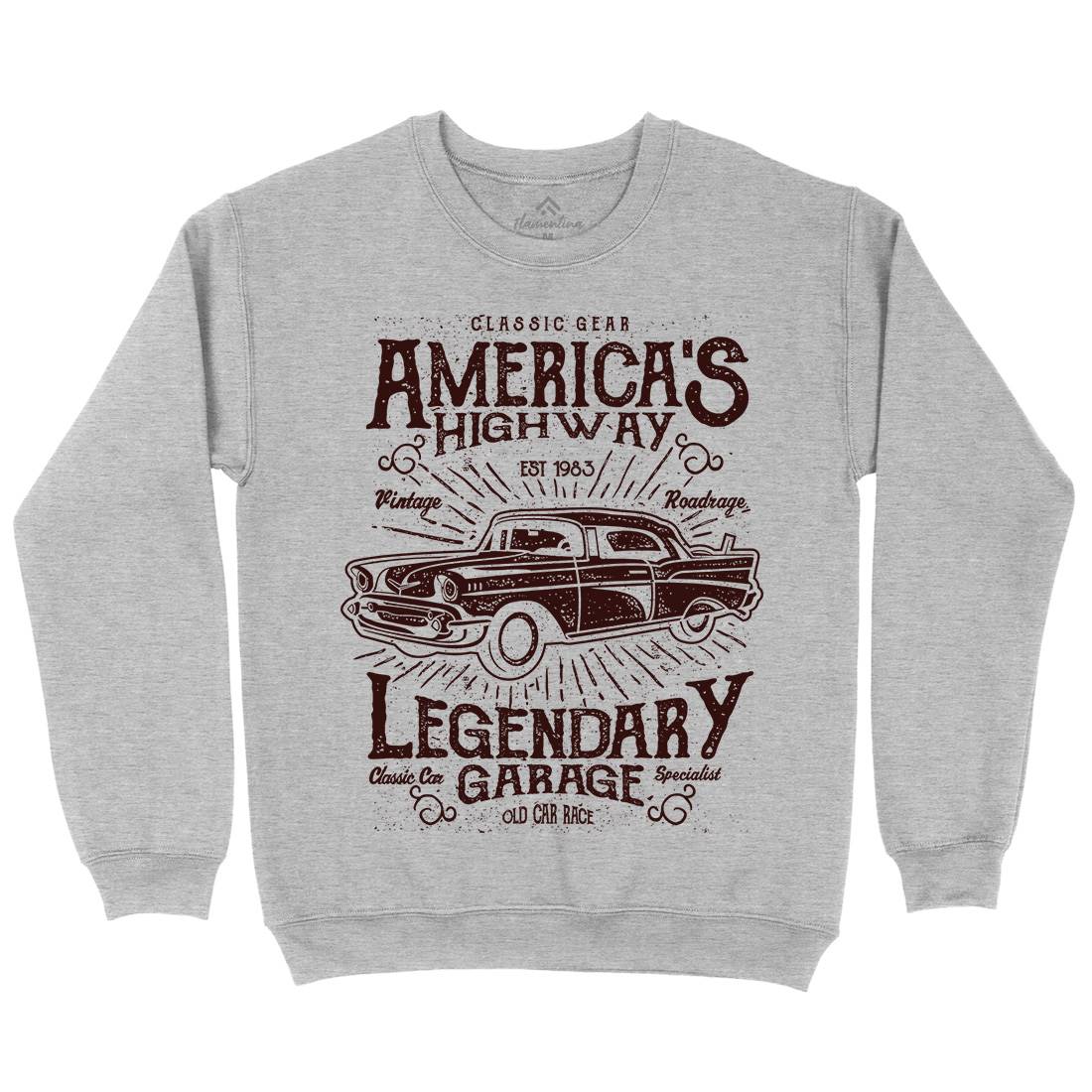 America&#39;s Highway Kids Crew Neck Sweatshirt American A004