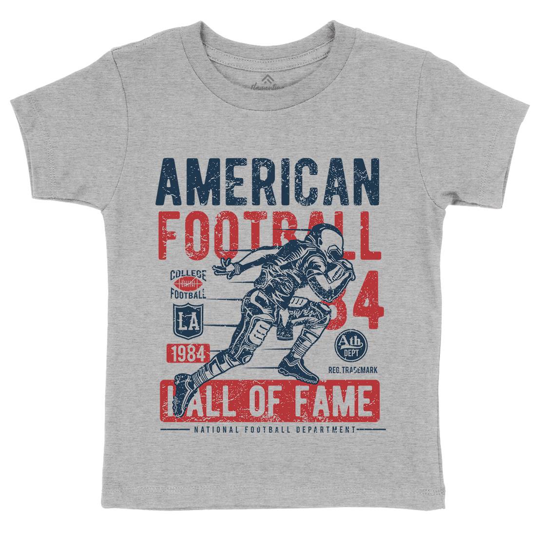 American Football Kids Crew Neck T-Shirt Sport A006