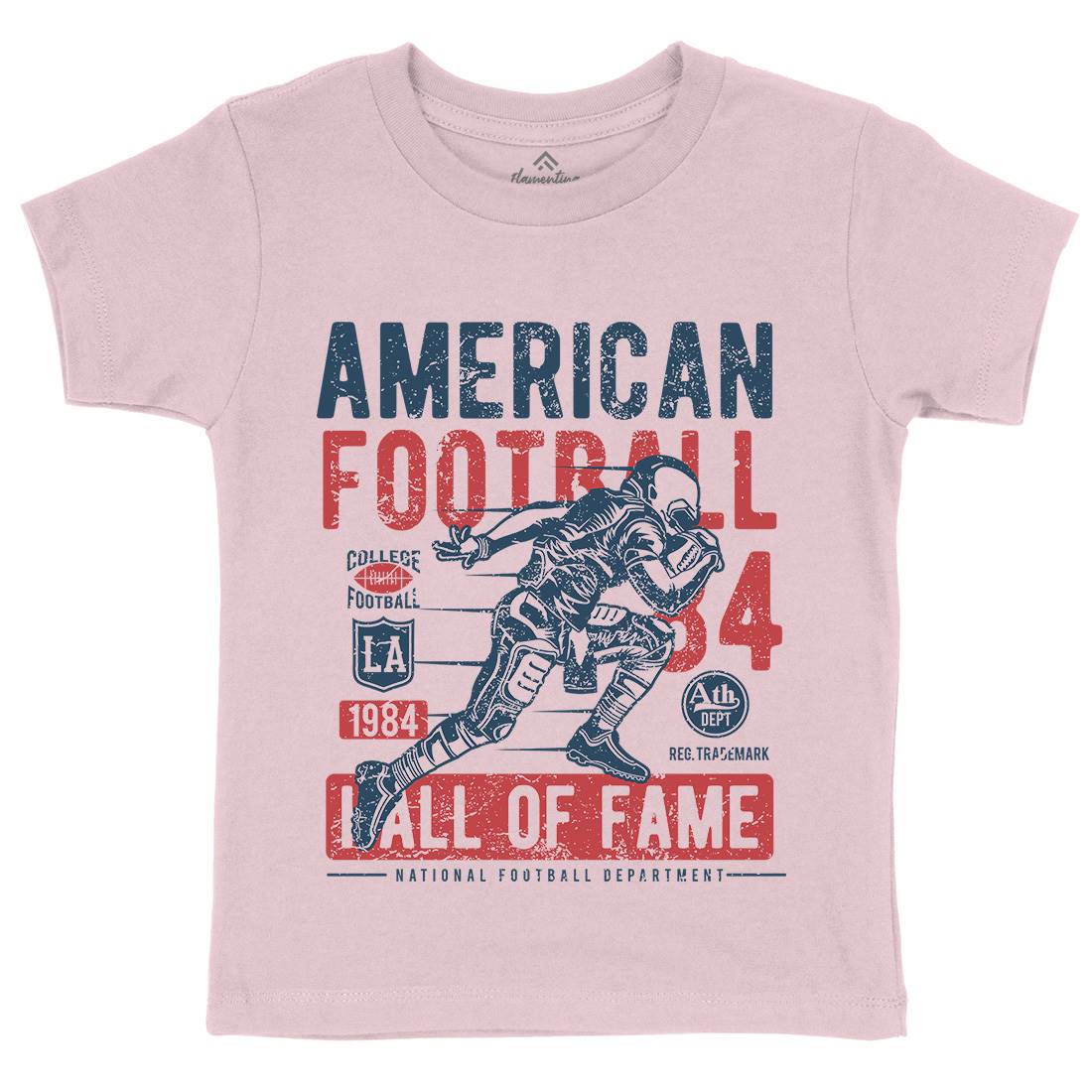 American Football Kids Crew Neck T-Shirt Sport A006