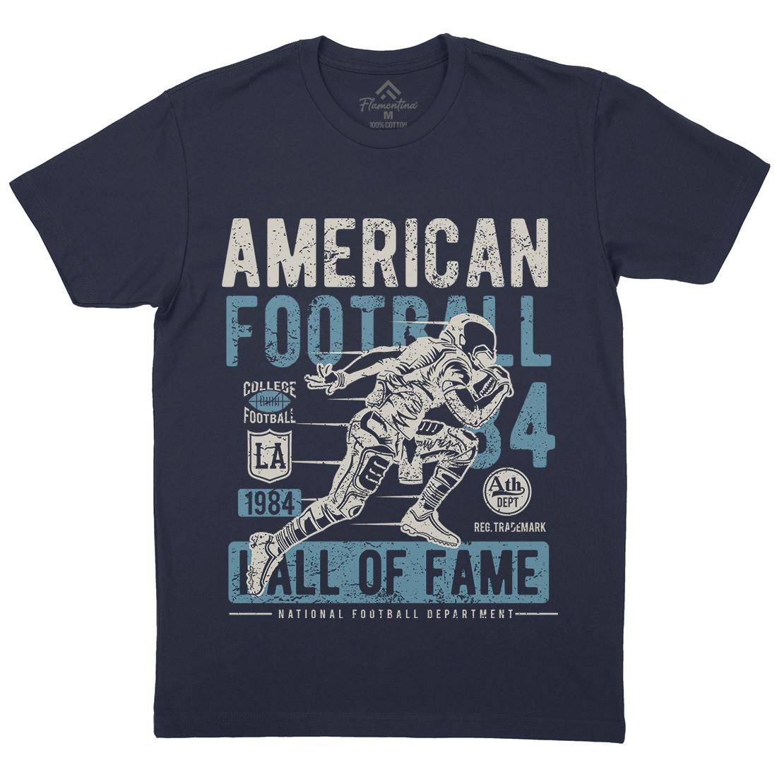 American Football Mens Crew Neck T-Shirt Sport A006
