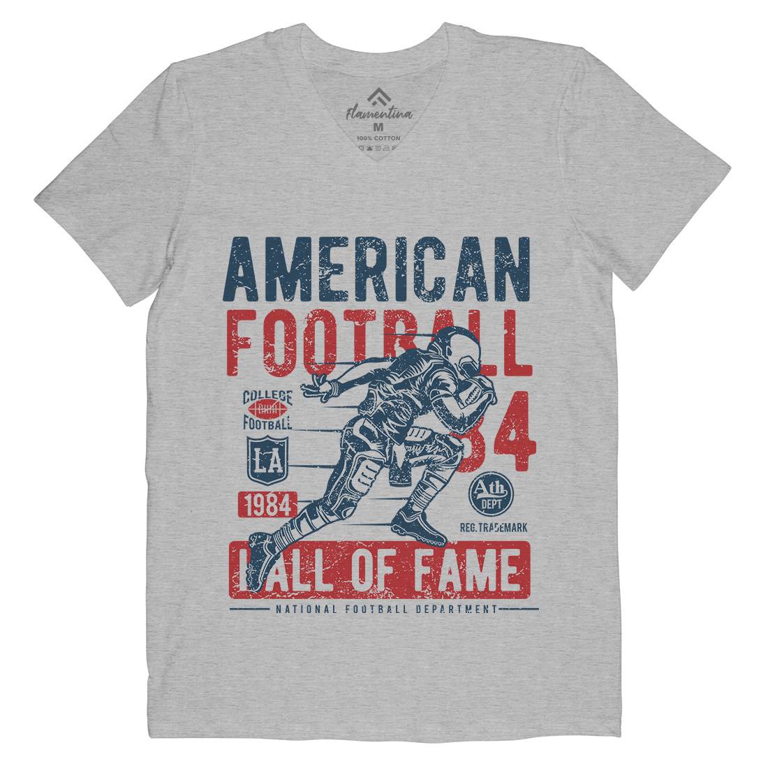 American Football Mens V-Neck T-Shirt Sport A006