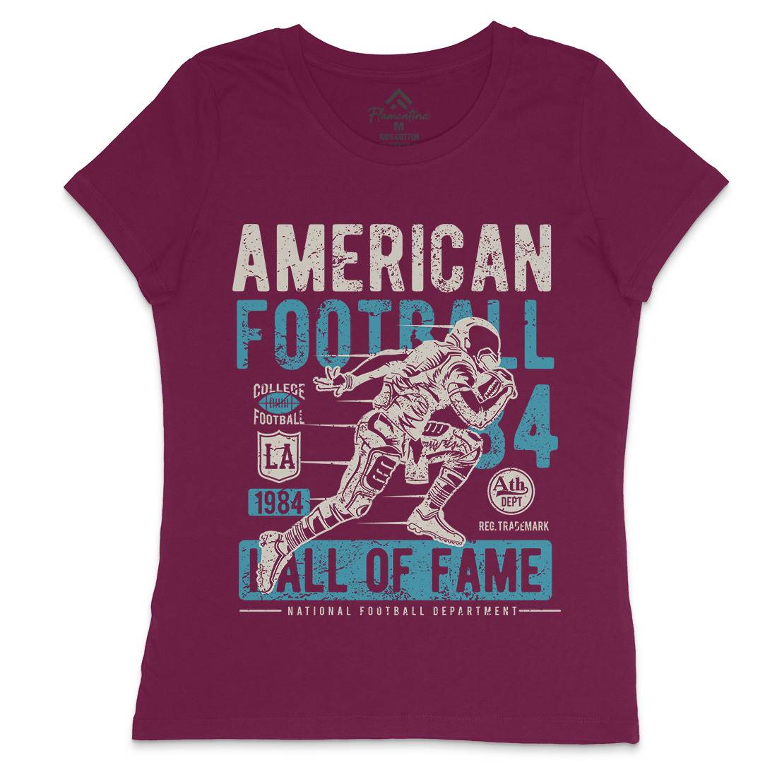 American Football Womens Crew Neck T-Shirt Sport A006