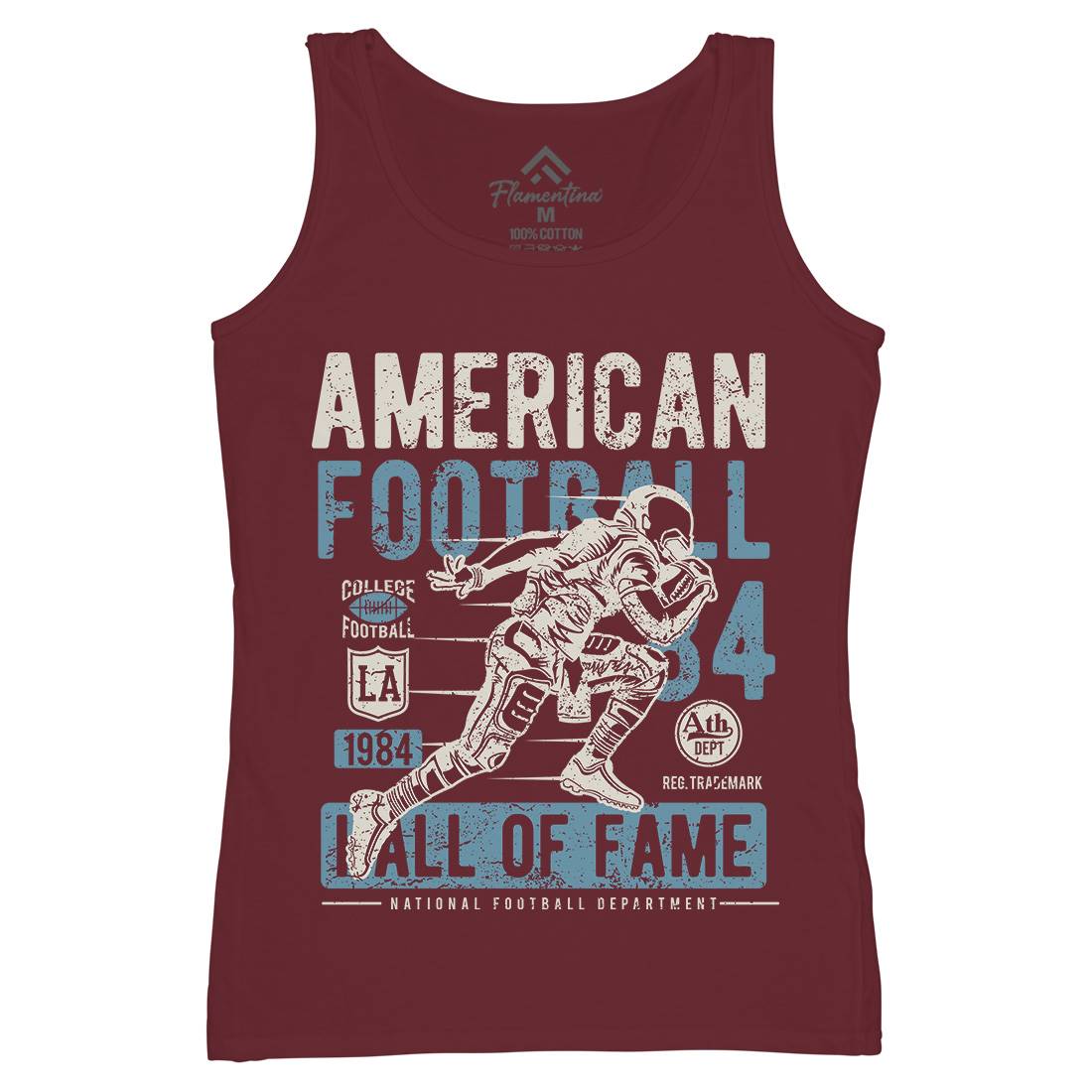 American Football Womens Organic Tank Top Vest Sport A006