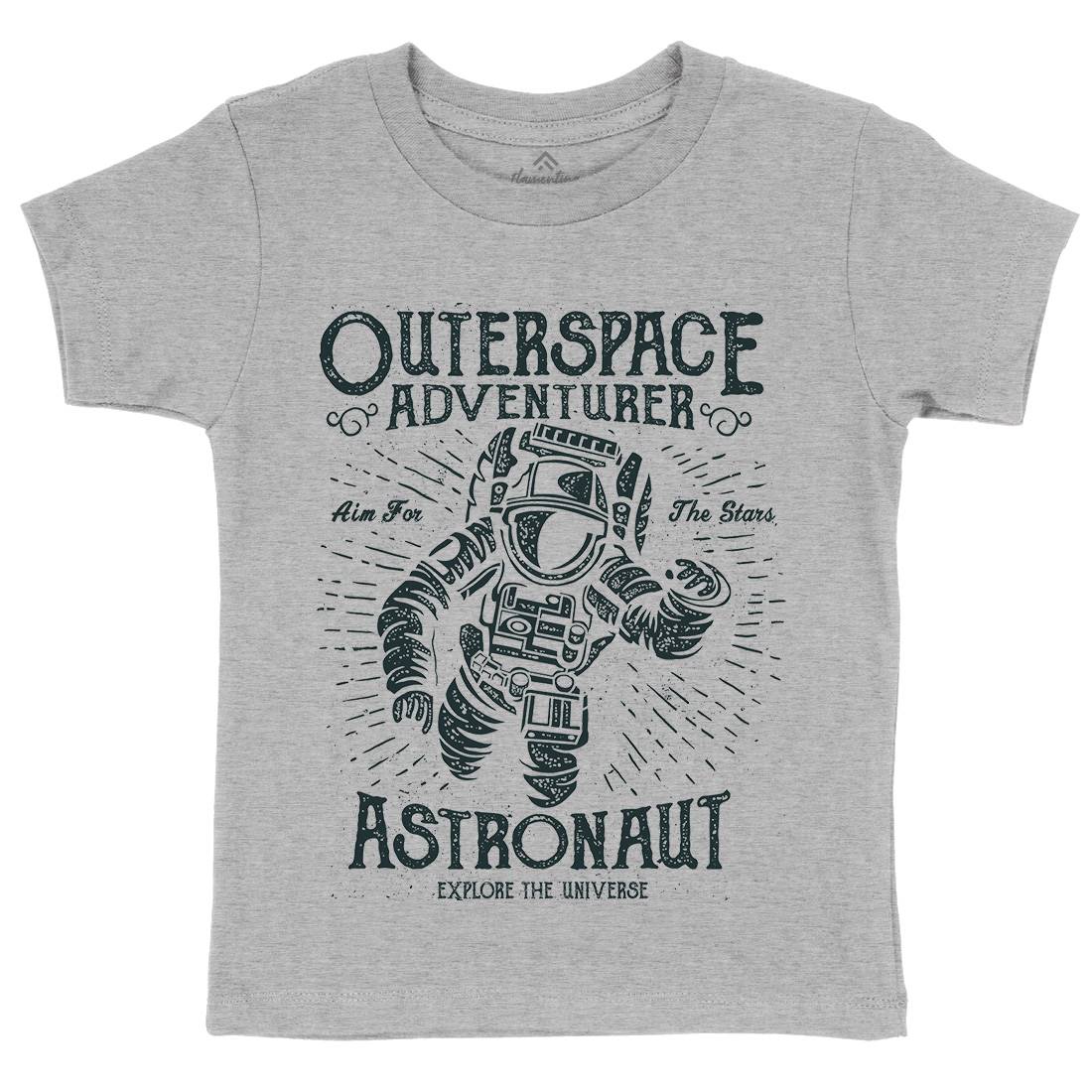 Astronaut Kids Crew Neck T-Shirt Space A007