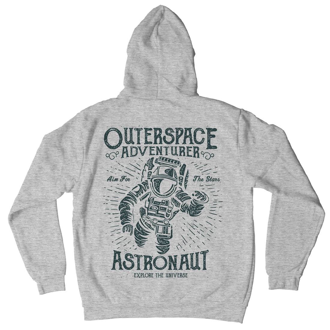Astronaut Mens Hoodie With Pocket Space A007