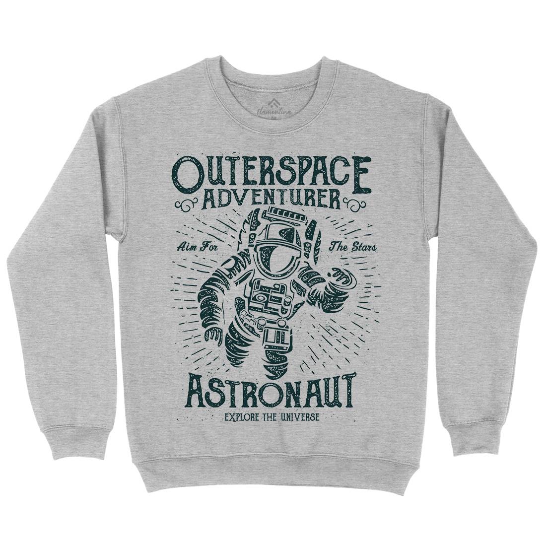 Astronaut Mens Crew Neck Sweatshirt Space A007