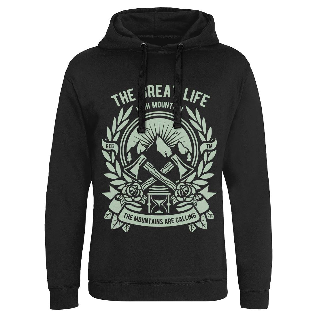 Axe Mens Hoodie Without Pocket Work A008