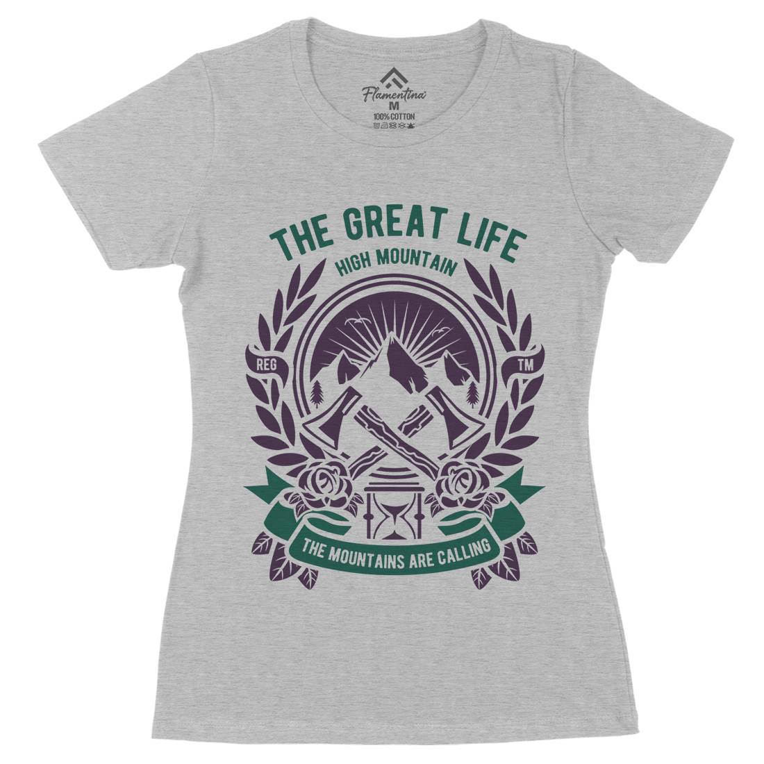 Axe Womens Organic Crew Neck T-Shirt Work A008
