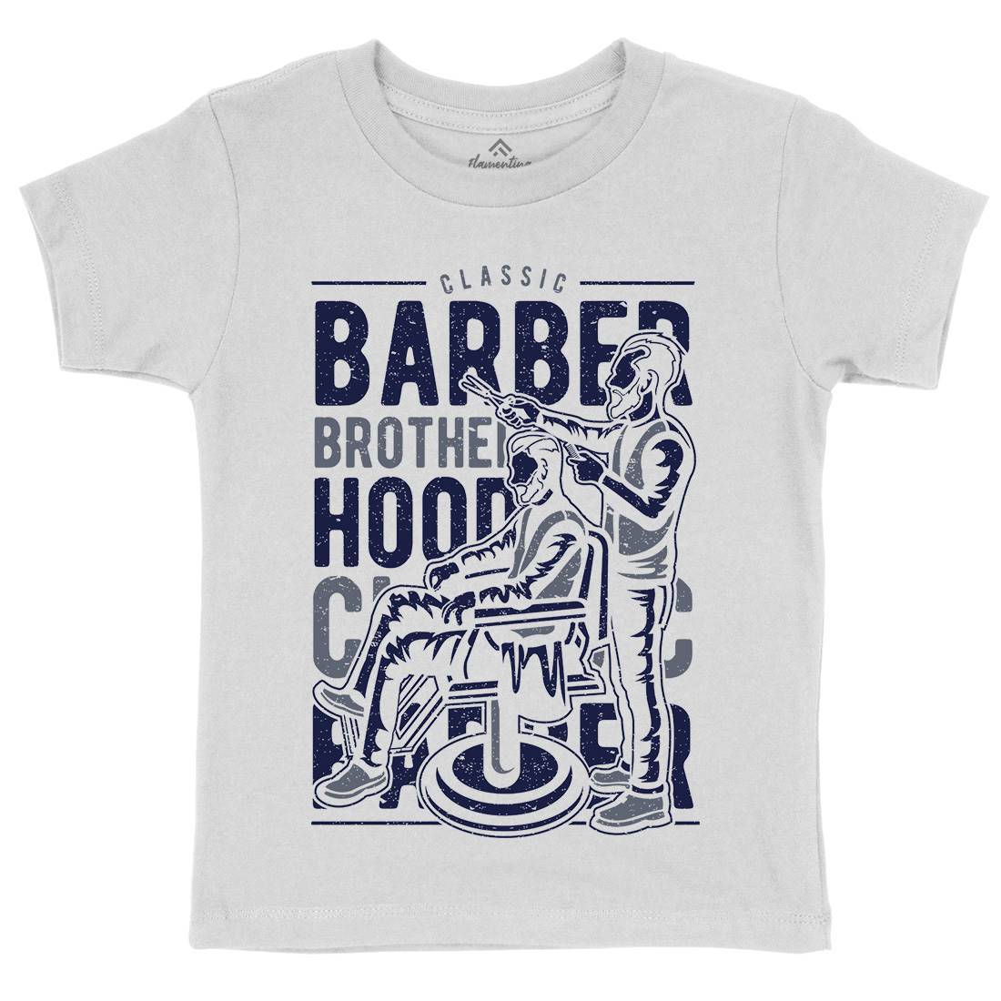 Brotherhood Kids Organic Crew Neck T-Shirt Barber A009