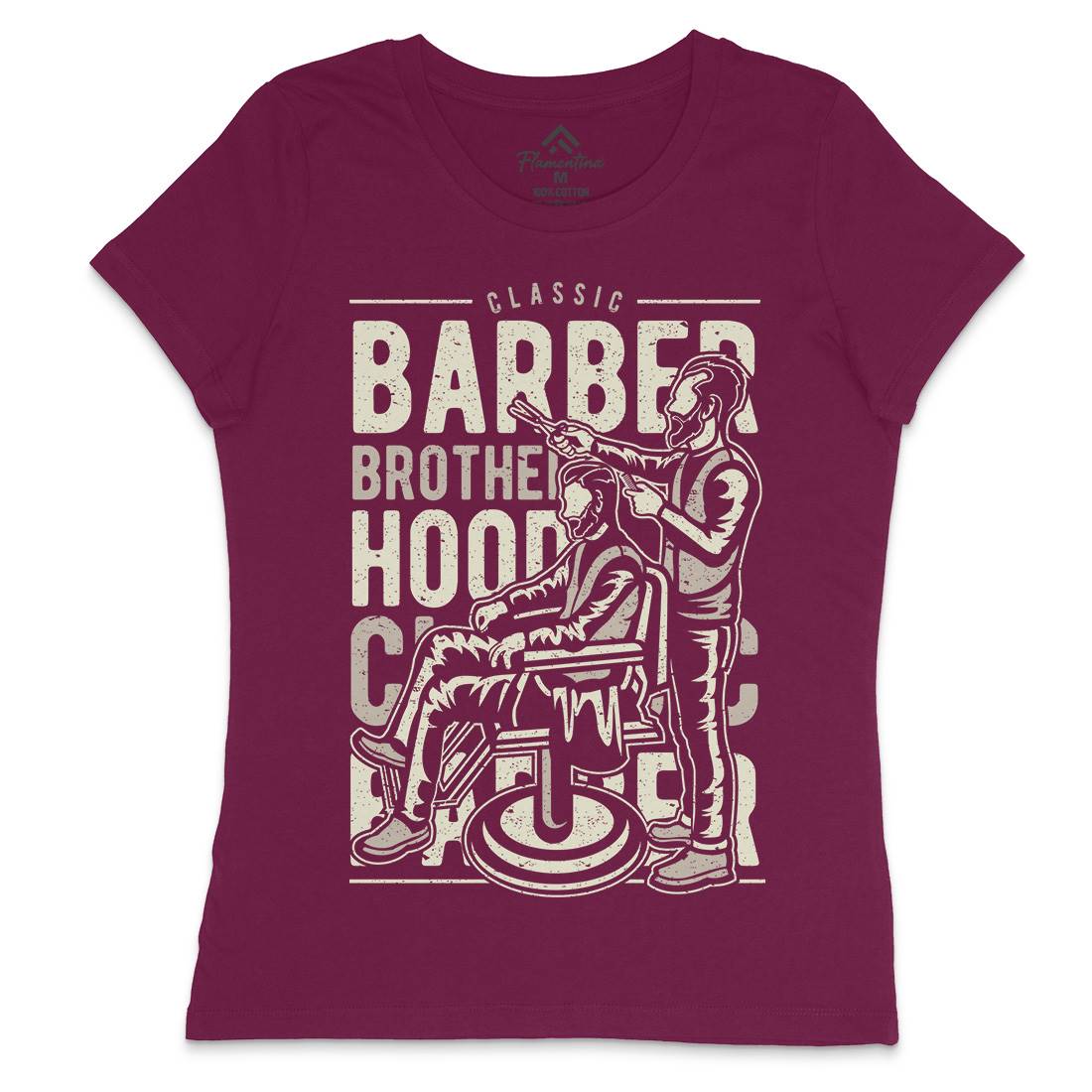 Brotherhood Womens Crew Neck T-Shirt Barber A009