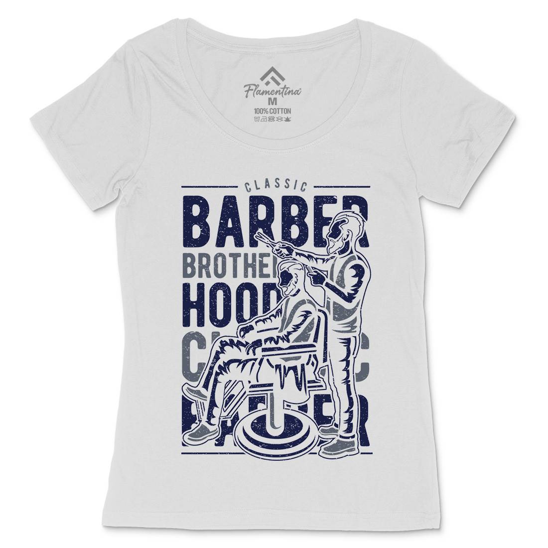 Brotherhood Womens Scoop Neck T-Shirt Barber A009