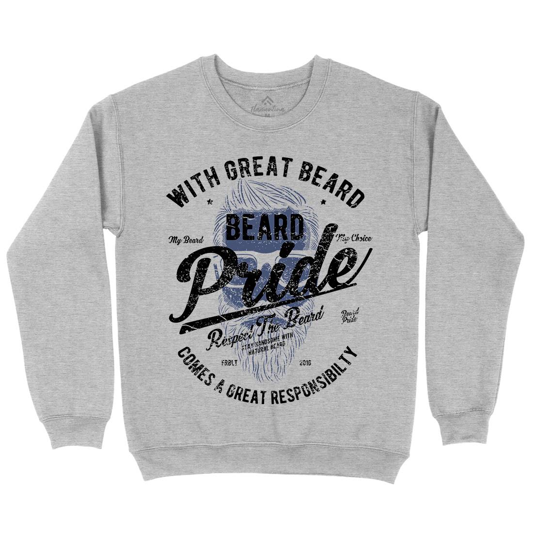 Beard Pride Mens Crew Neck Sweatshirt Barber A010