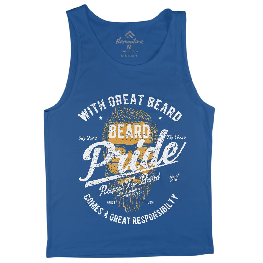 Beard Pride Mens Tank Top Vest Barber A010
