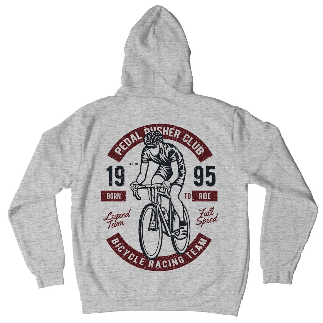 Bicycle Racing Team Mens Hoodie With Pocket Bikes A011