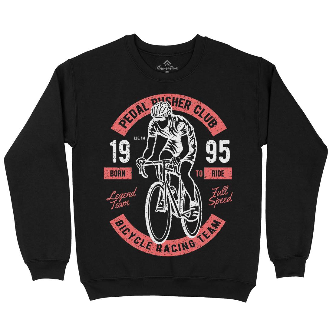 Bicycle Racing Team Mens Crew Neck Sweatshirt Bikes A011