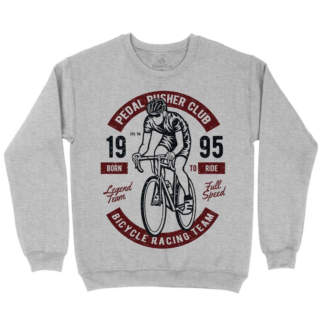 Bicycle Racing Team Mens Crew Neck Sweatshirt Bikes A011