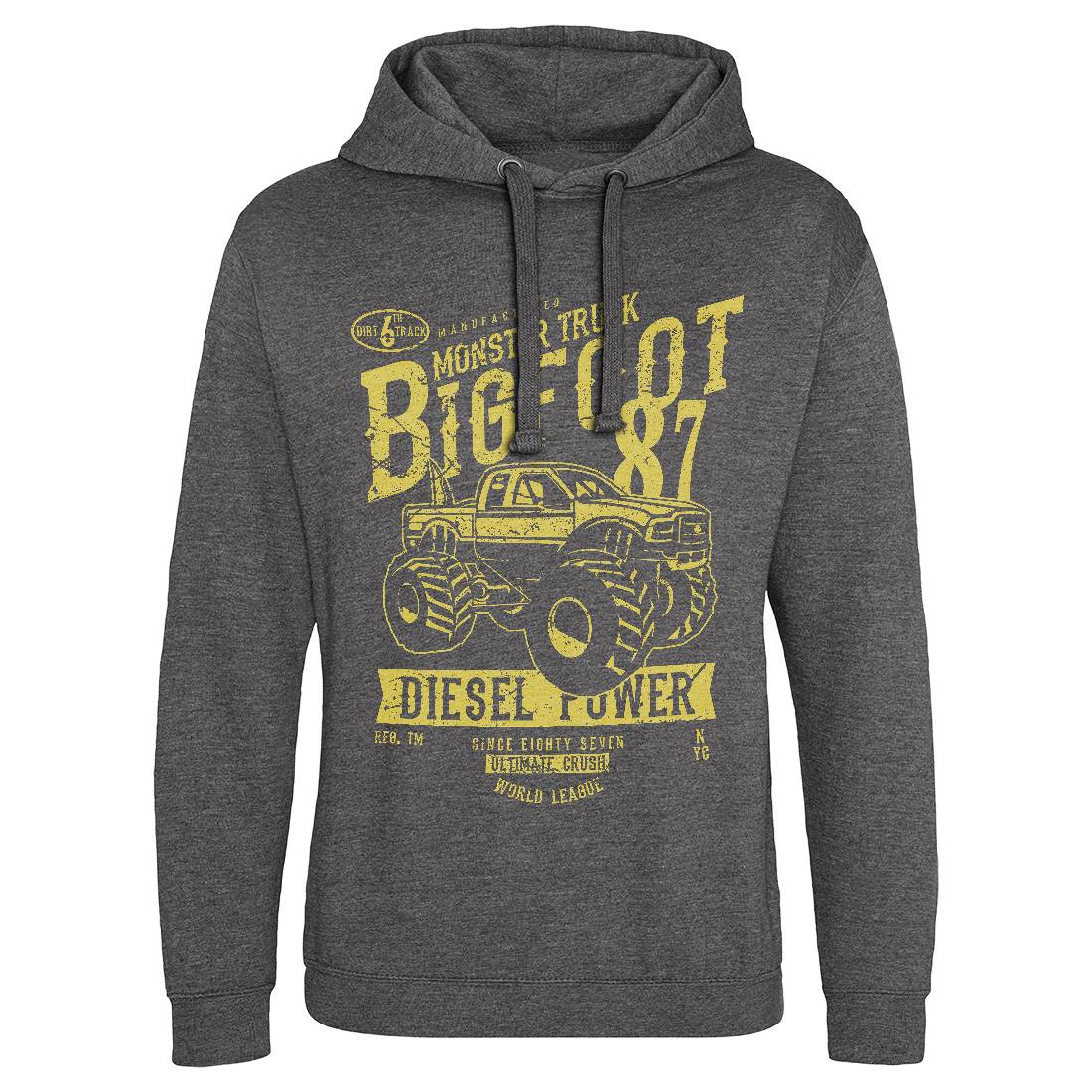 Big Foot Mens Hoodie Without Pocket Vehicles A012