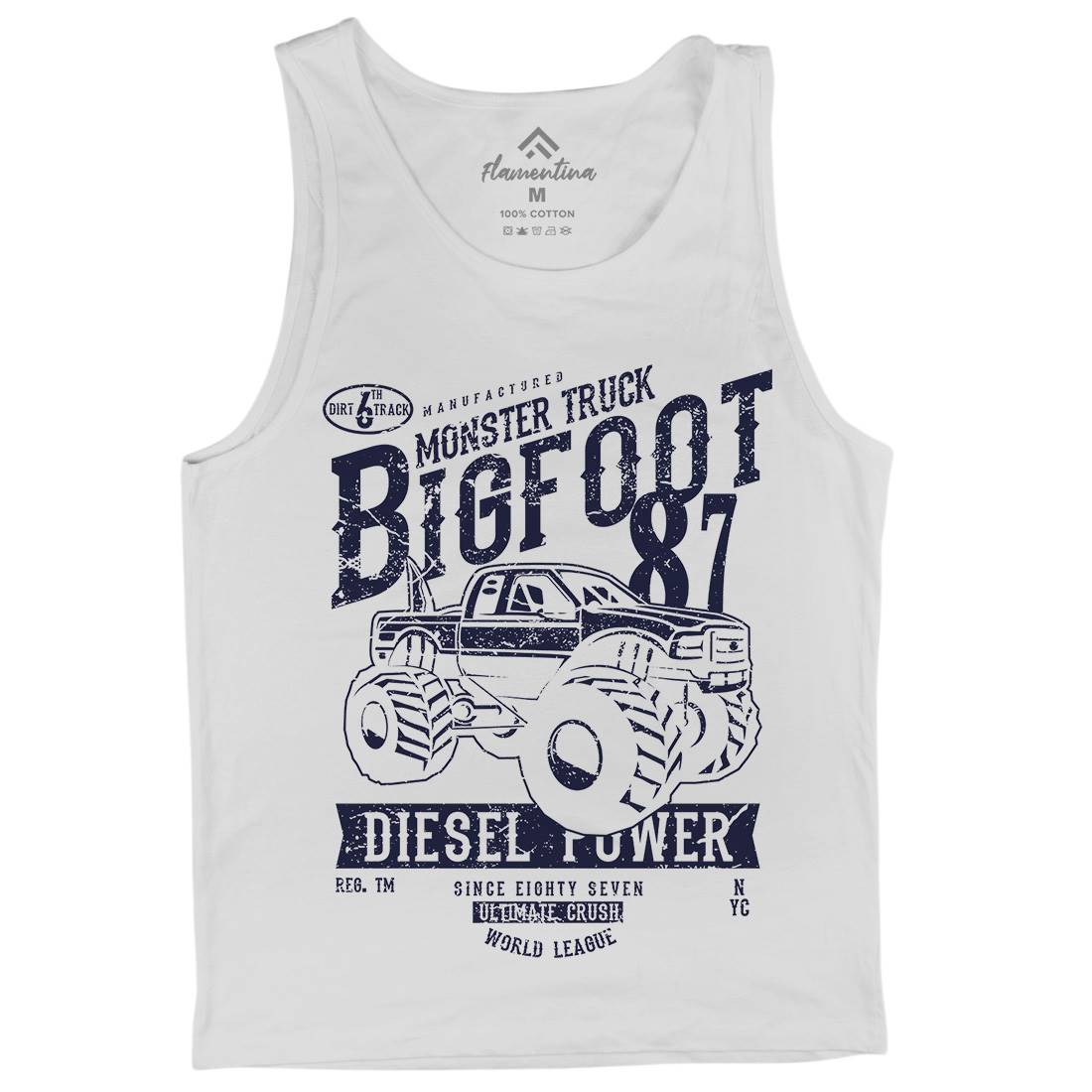 Big Foot Mens Tank Top Vest Vehicles A012