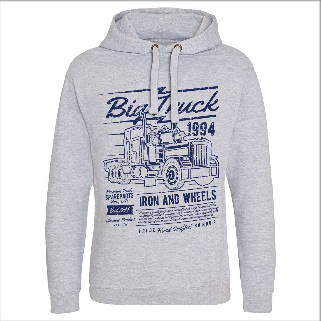 Big Truck Mens Hoodie Without Pocket Vehicles A014