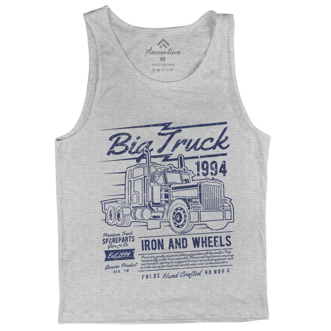 Big Truck Mens Tank Top Vest Vehicles A014