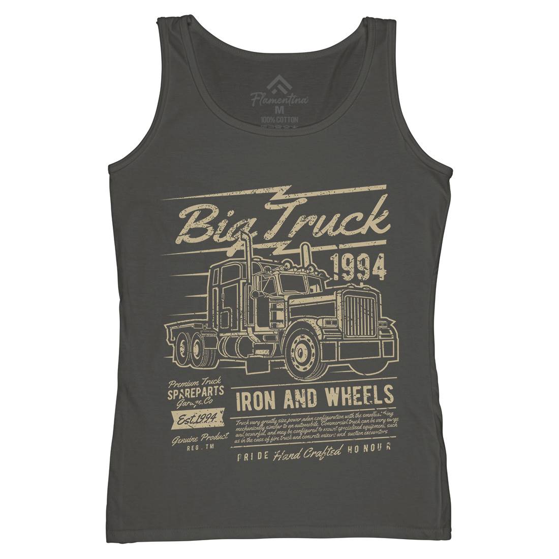 Big Truck Womens Organic Tank Top Vest Vehicles A014