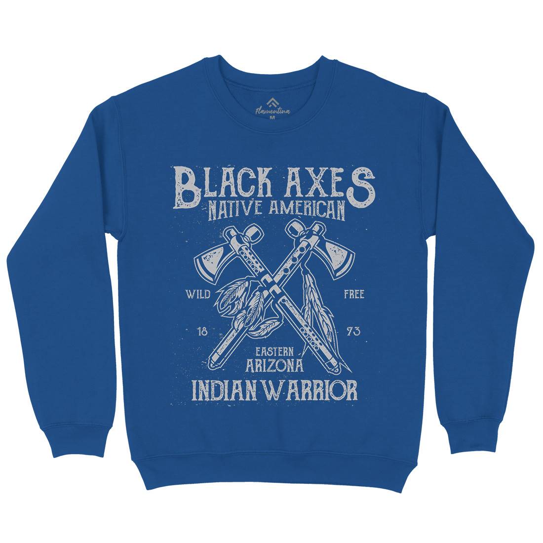 Black Axes Mens Crew Neck Sweatshirt American A015